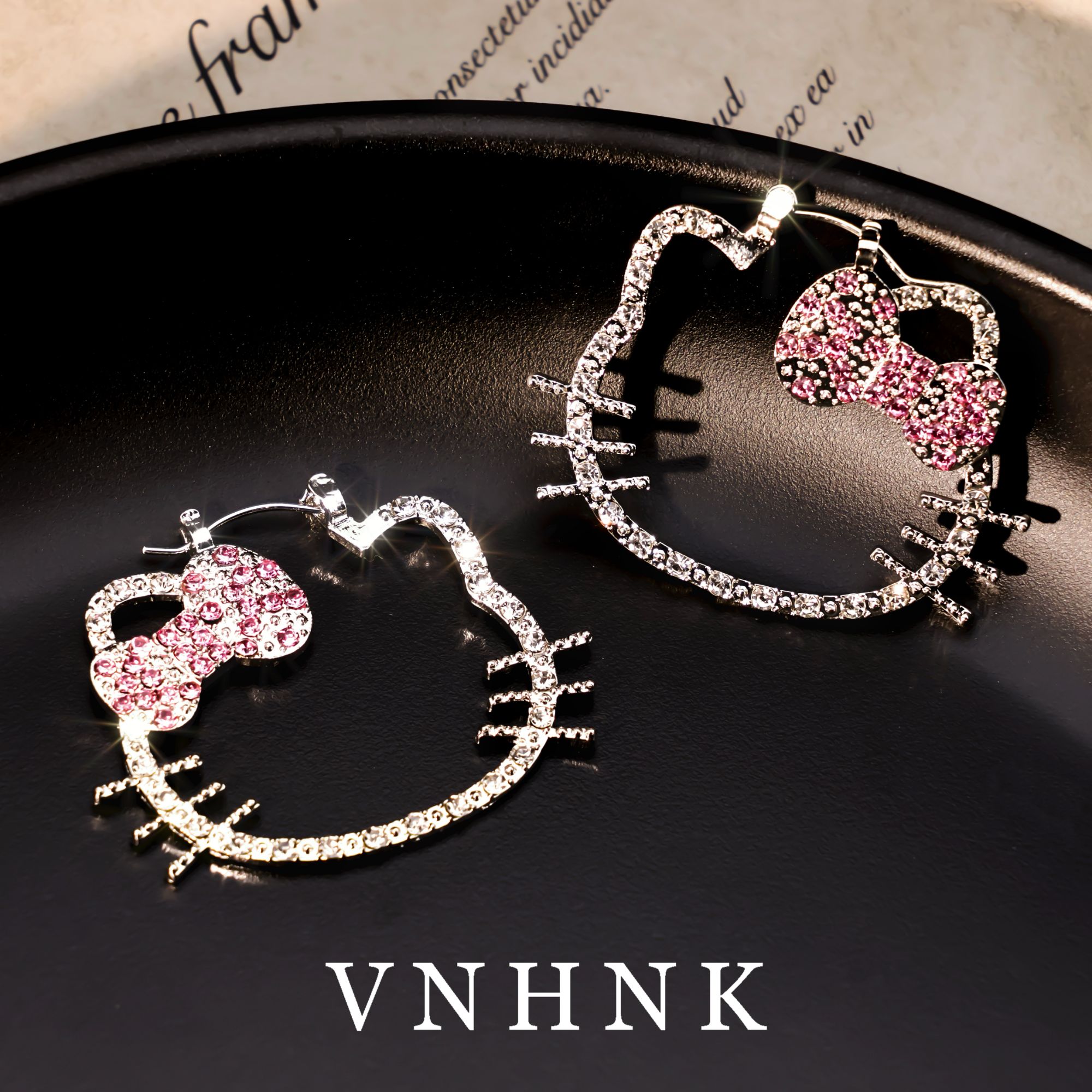 铜合金合成锆石耳饰 美可儿    C454    银色时尚小众耳环预售