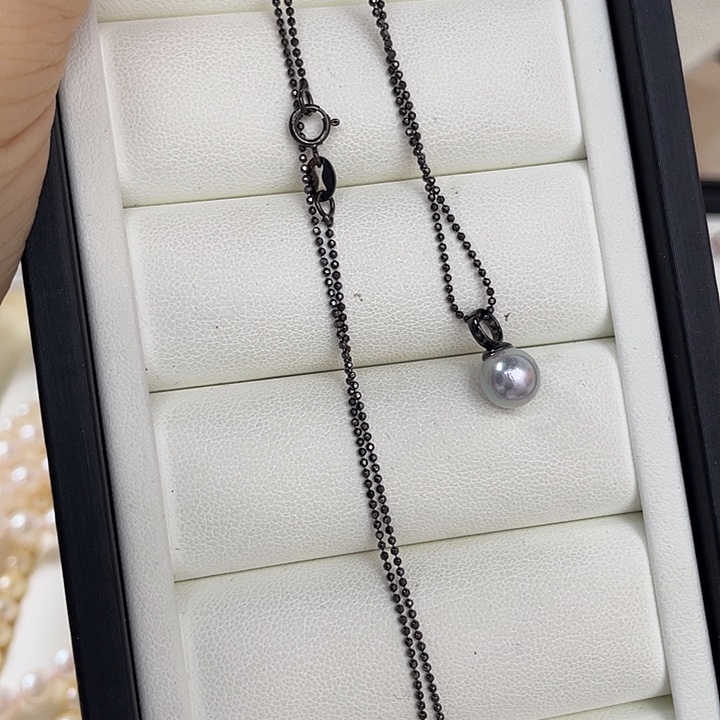 海水珍珠颈饰银S925镶嵌