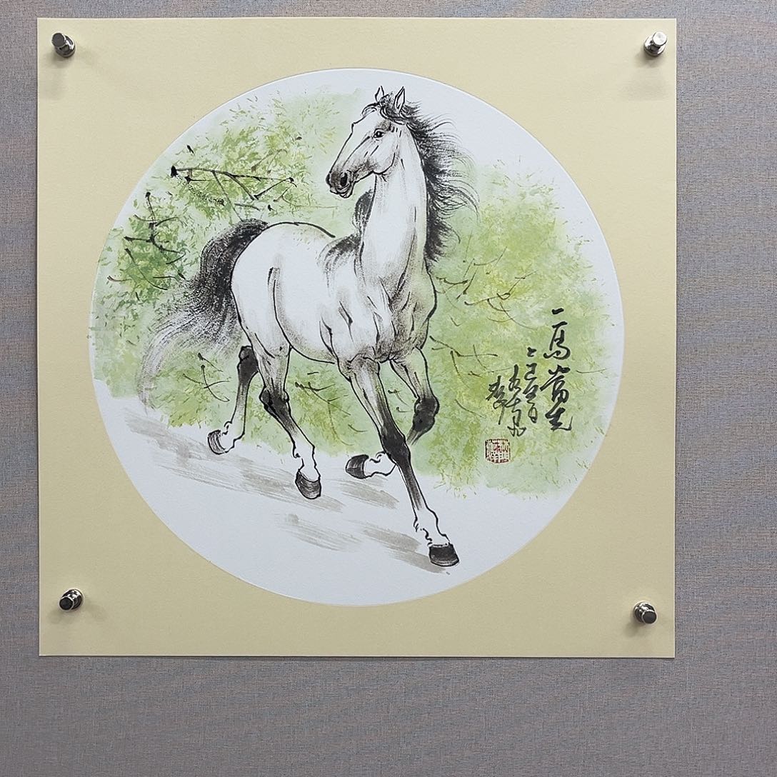 国画艺术家真人手绘