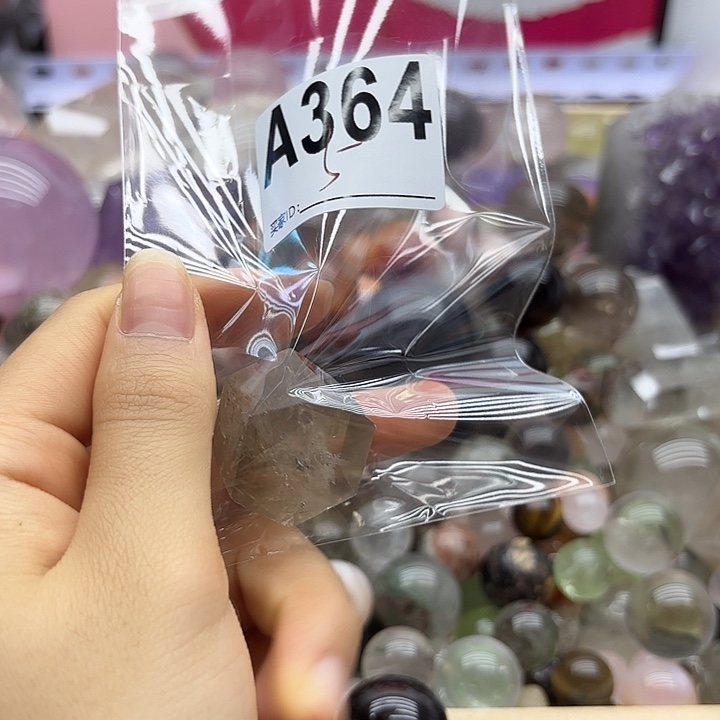 7***姐紫晶珠宝半成品未镶嵌364