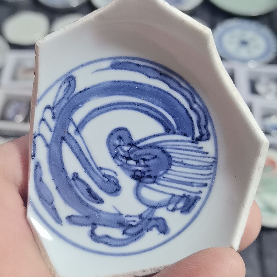 瓷片青花影青杯垫标本全选