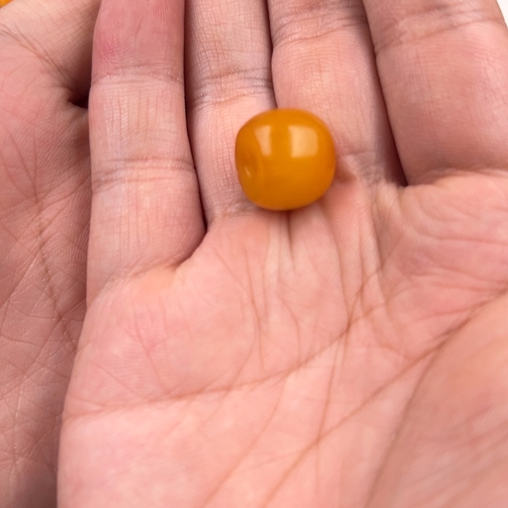 蜜蜡未镶嵌颈饰老蜜蜡鼓珠配饰