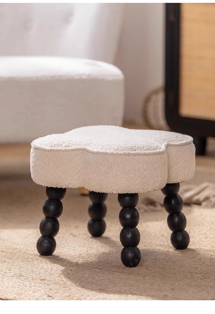 实木凳子矮凳家用小凳子茶几客厅高圆凳奶油风休闲凳入户门换鞋凳