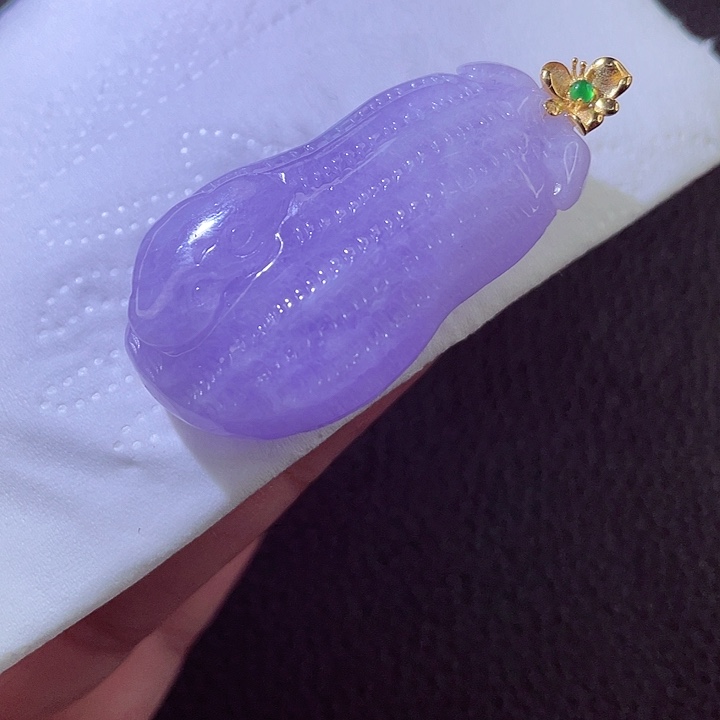 翡翠18K金镶嵌颈饰翡翠