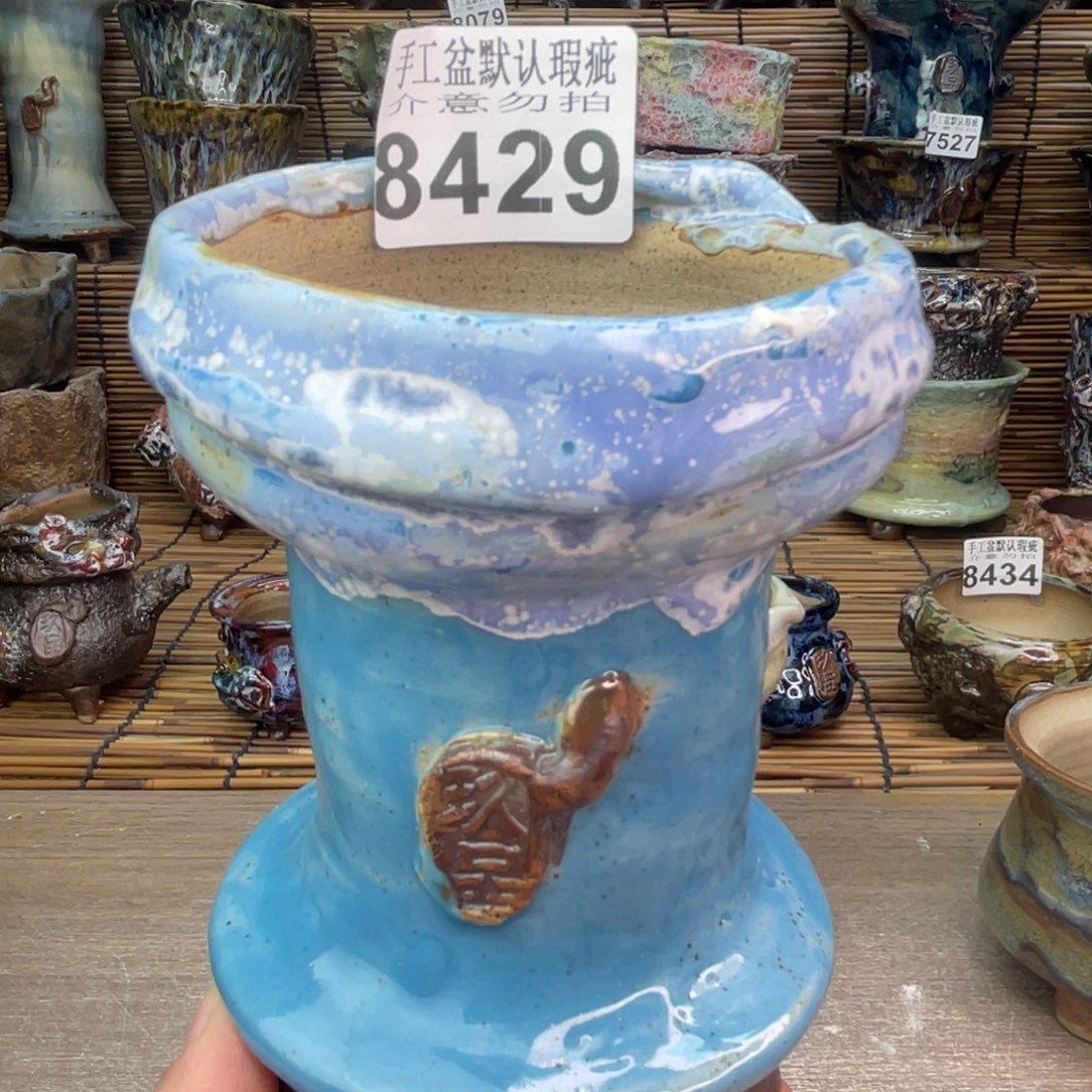 手工花盆默认瑕疵完美者勿拍