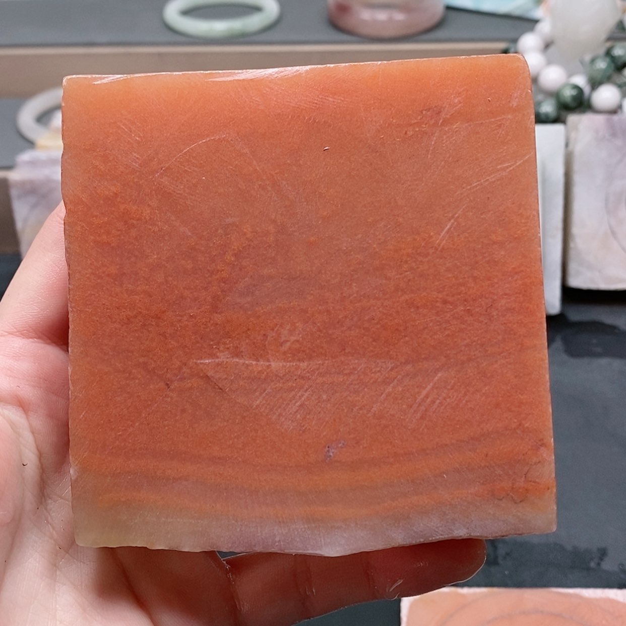 【闪购商品】石英质玉手镯未镶嵌梵*定制