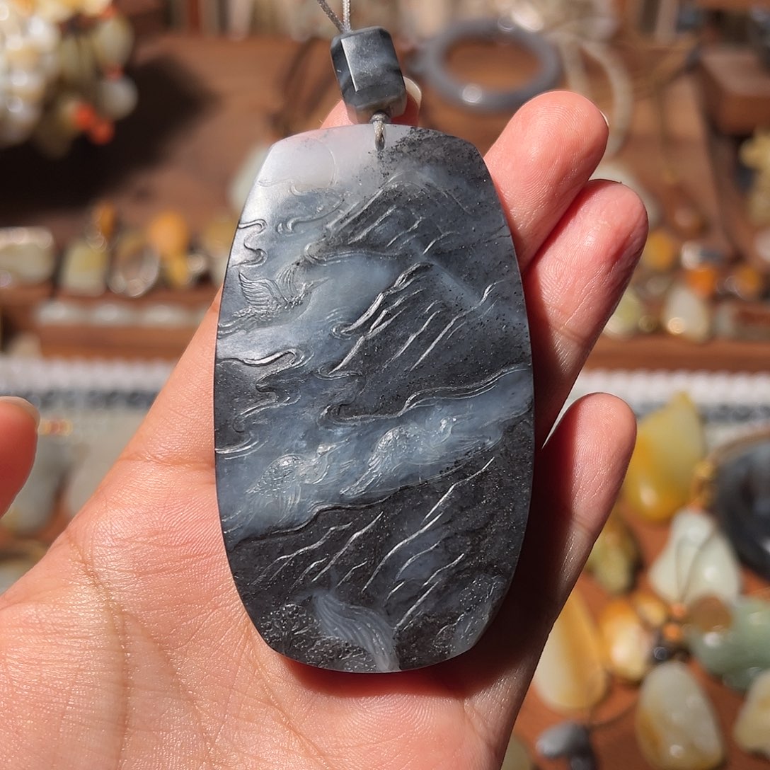 和田玉颈饰未镶嵌