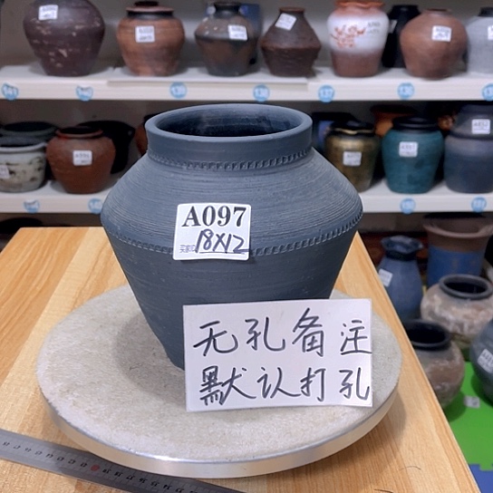 红陶手工制作工艺花盆