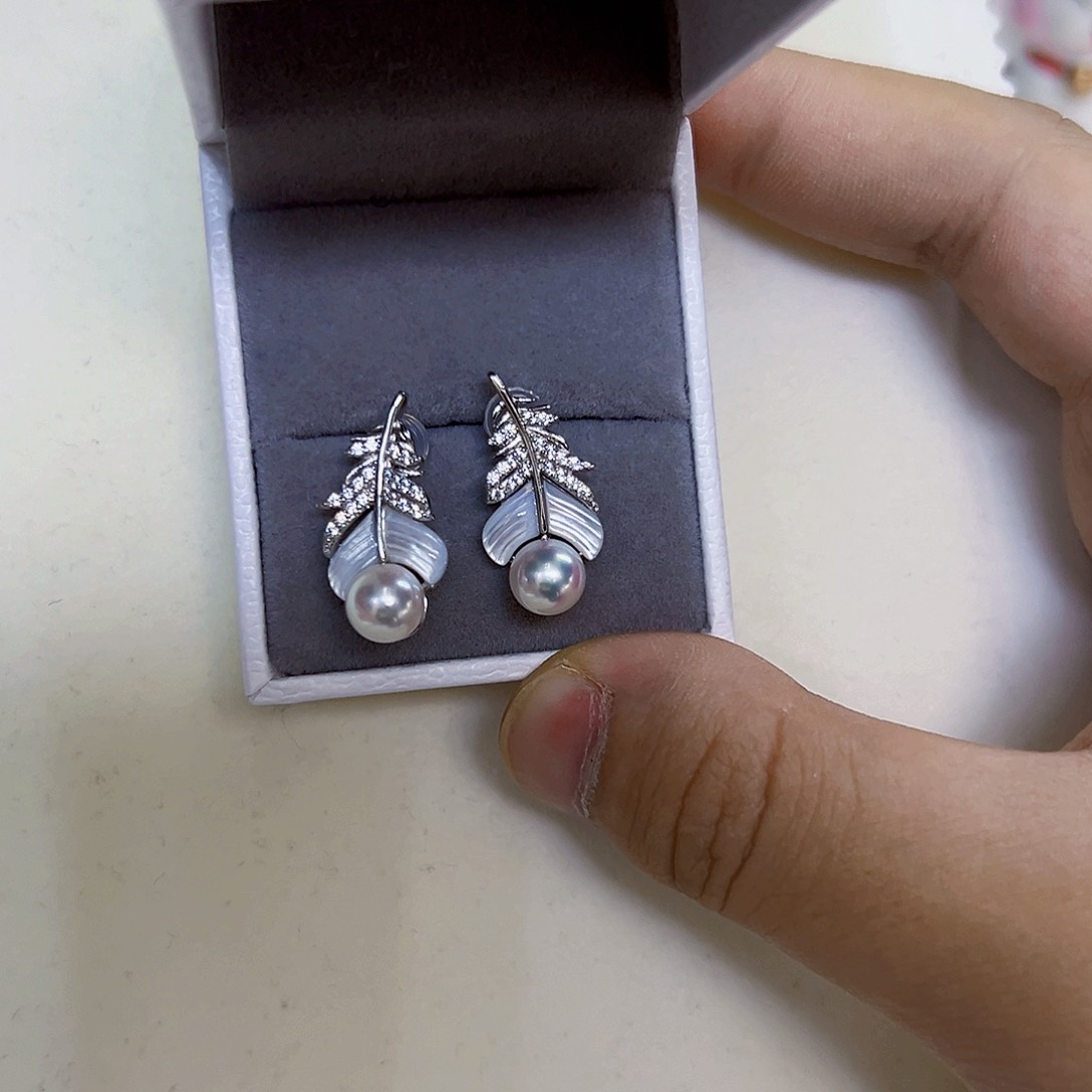 银S925镶嵌海水珍珠饰品