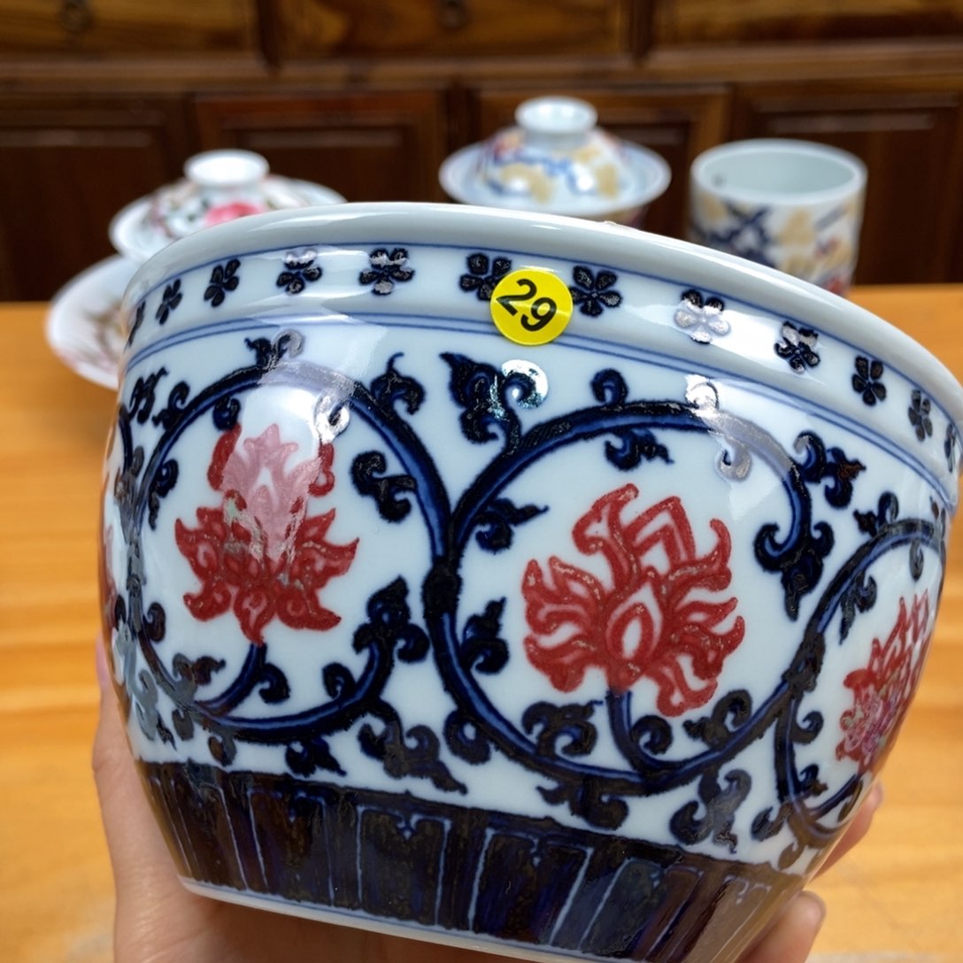 手绘现代茶具非古董