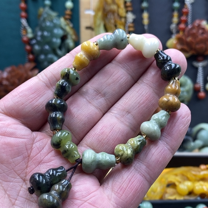 【闪购商品】未镶嵌岫玉手链随机发货