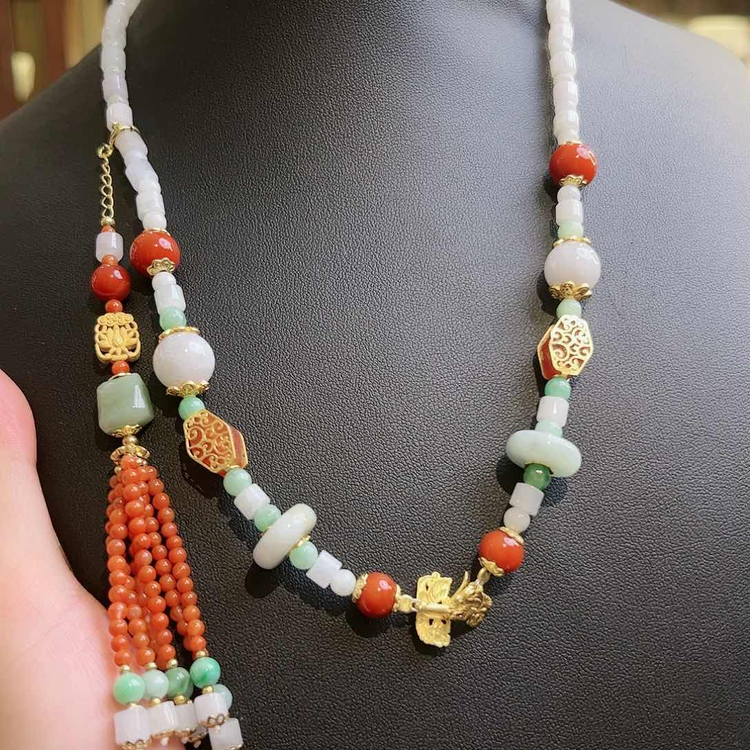 翡翠项链未镶嵌项链