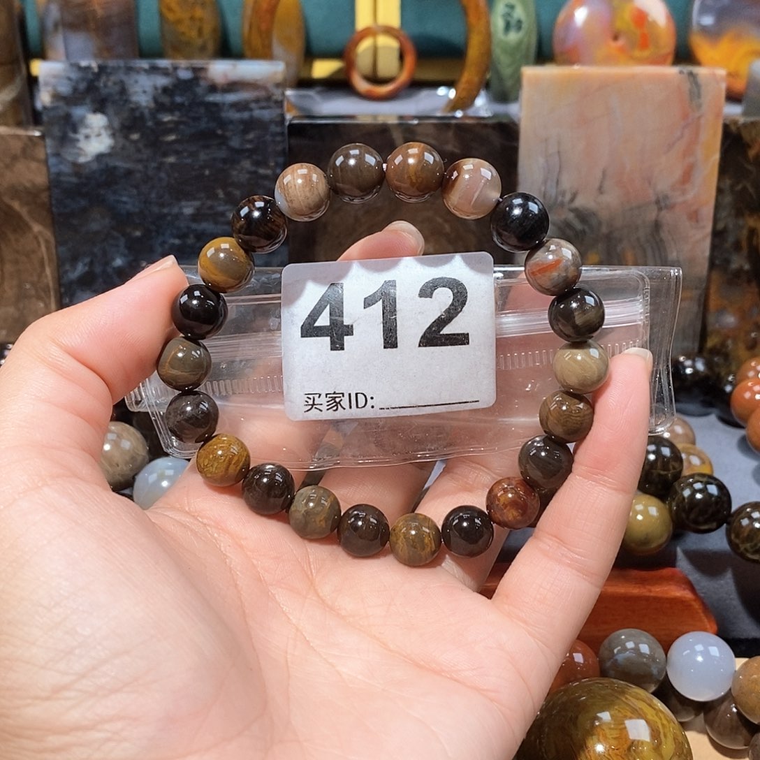 硅化玉天然北票硅化玉手串未镶嵌