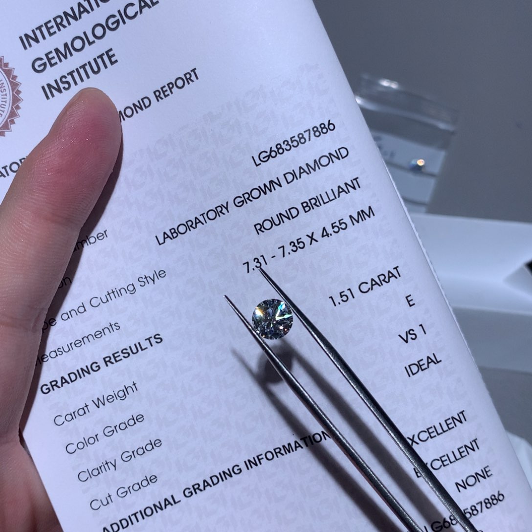 实验室培育钻石裸石未镶嵌