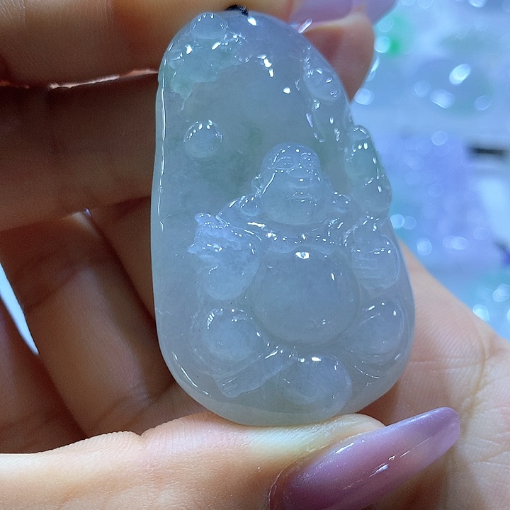 翡翠未镶嵌颈饰天然翡翠A货吊坠