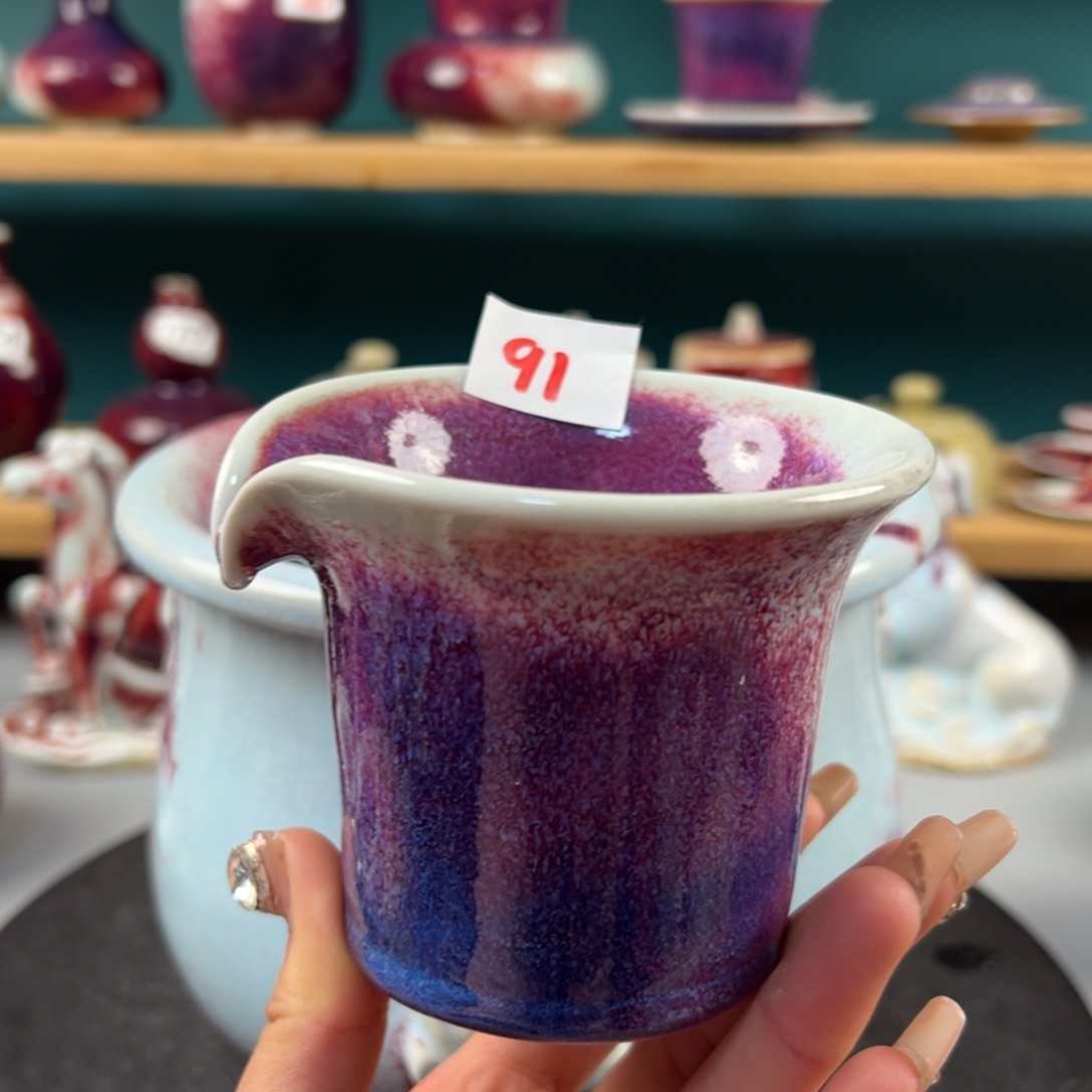 瓷片微瑕主人杯纯手工