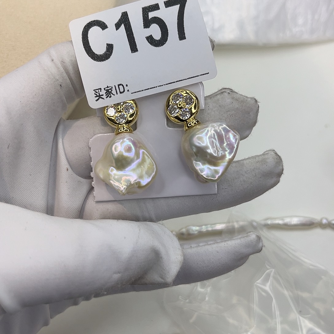 耳饰淡水珍珠合金