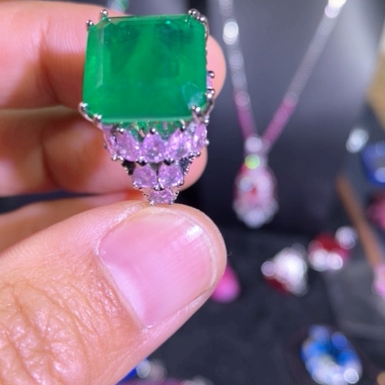 颈饰银S925镶嵌红宝石