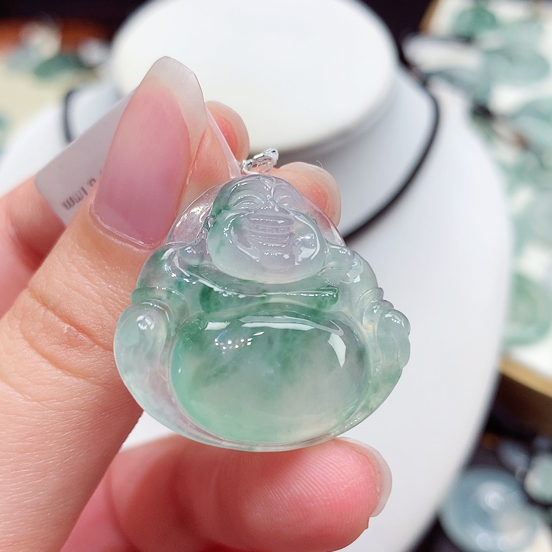 颈饰未镶嵌翡翠翡翠119，26.6/28.3/6.1