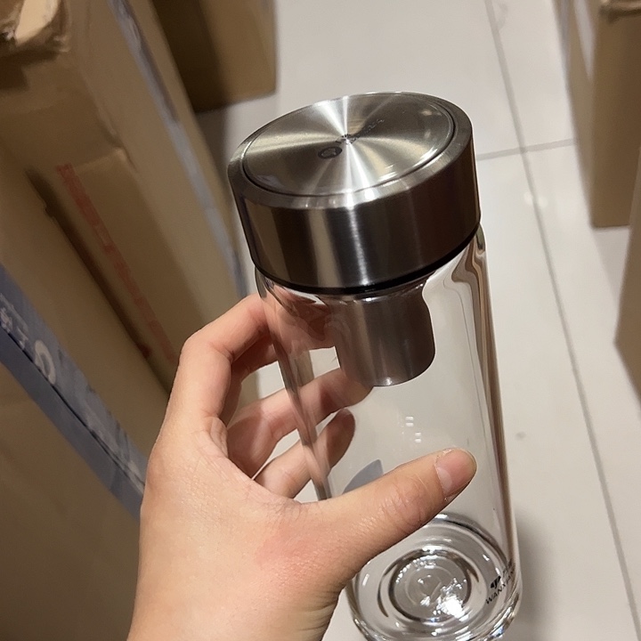 万象单层烫手玻璃杯520520u303r➕杯套