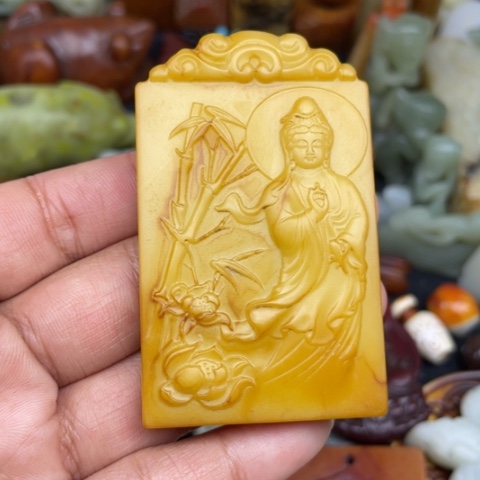 和田玉未镶嵌颈饰20