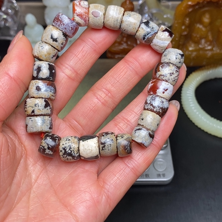 【闪购商品】玛瑙/玉髓手链合金