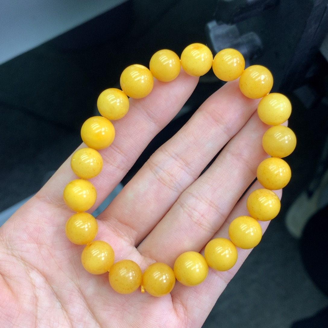 琥珀未镶嵌珠宝奇石10mm➕