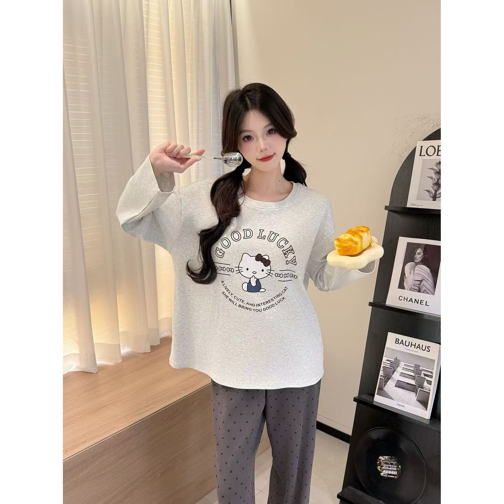 【朵范】 春季新款甜美睡衣套装爆款家居服