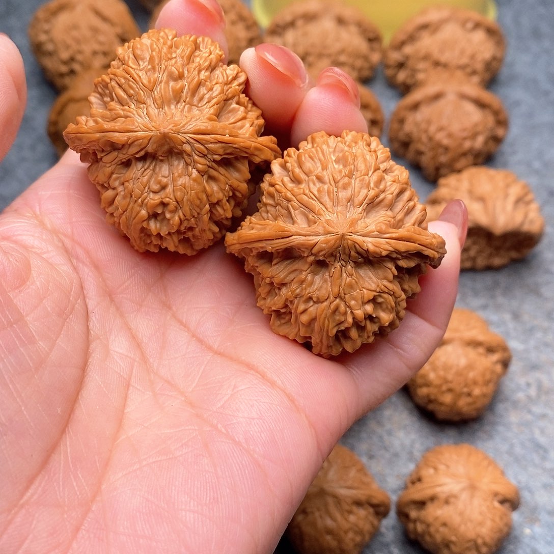 文玩核桃把件精品大肚满天星42全品