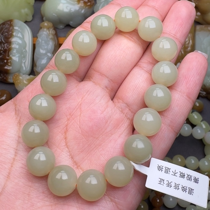 和田玉手串未镶嵌