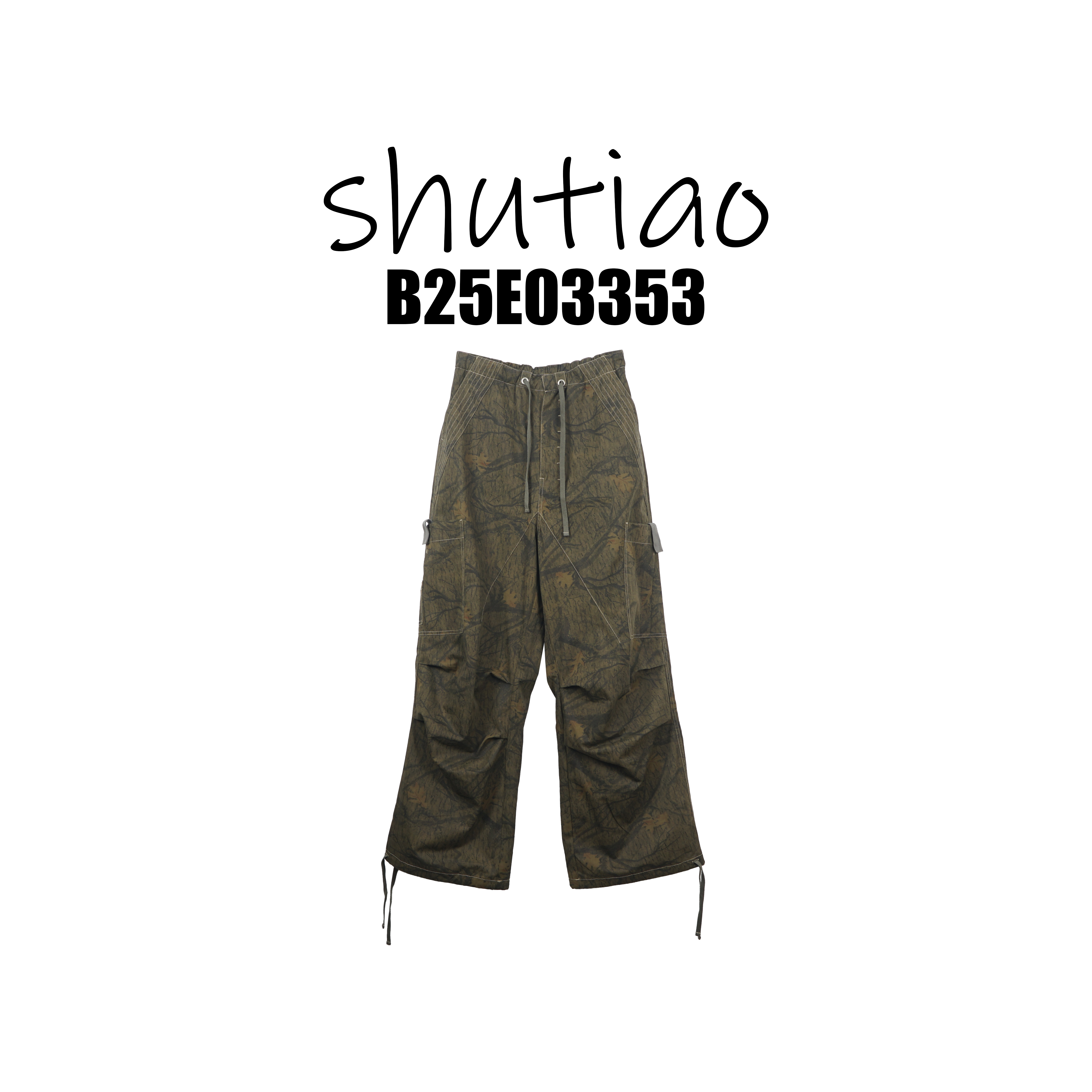 【SHUTIAO】2025冬季：新款小众设计款裤子B25E03353
