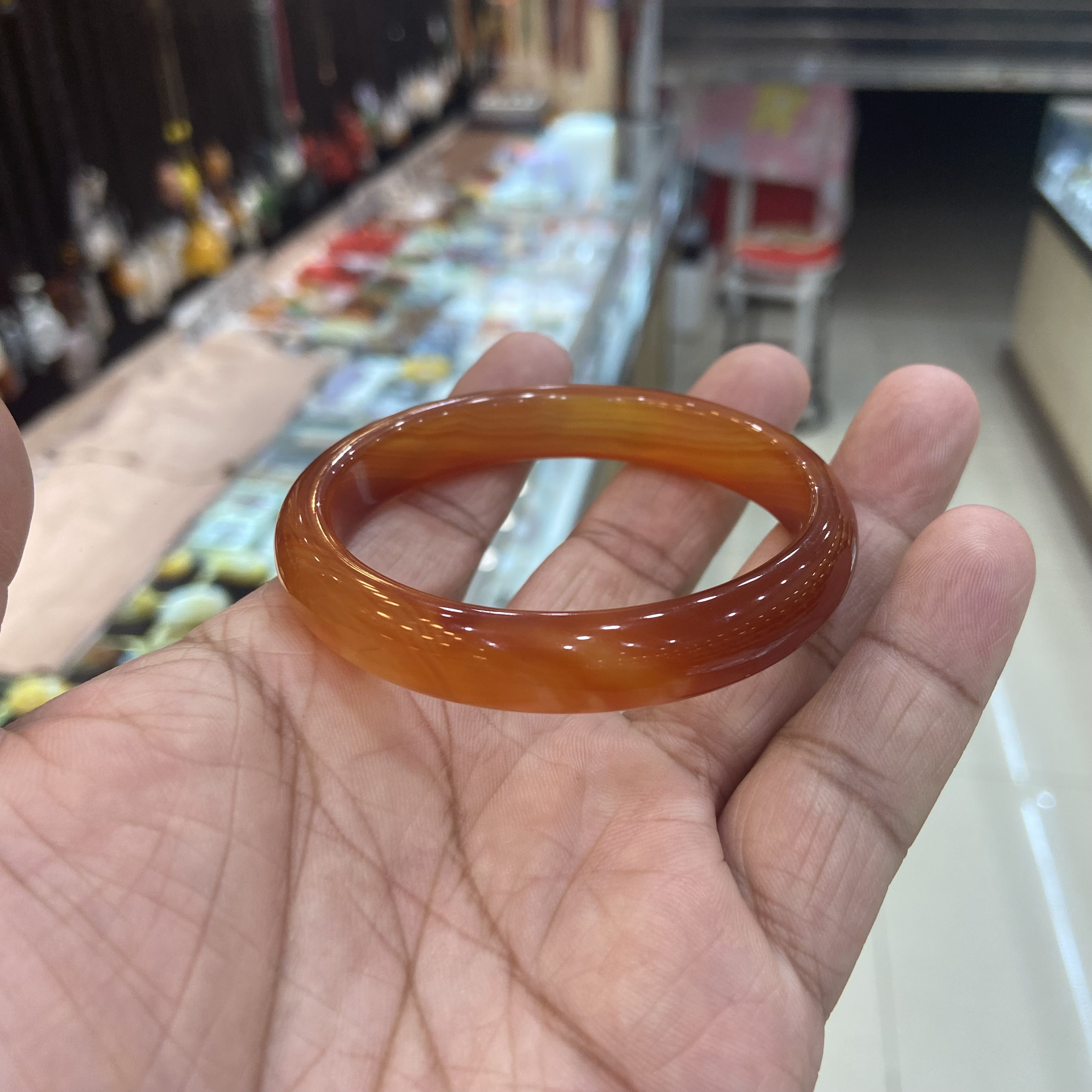 玛瑙手镯红锦鲤10-5657