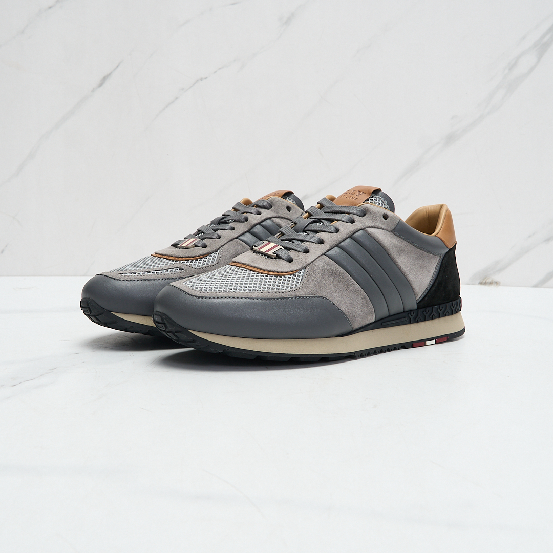 Bally男士绒面拼接休闲鞋/YZ300721