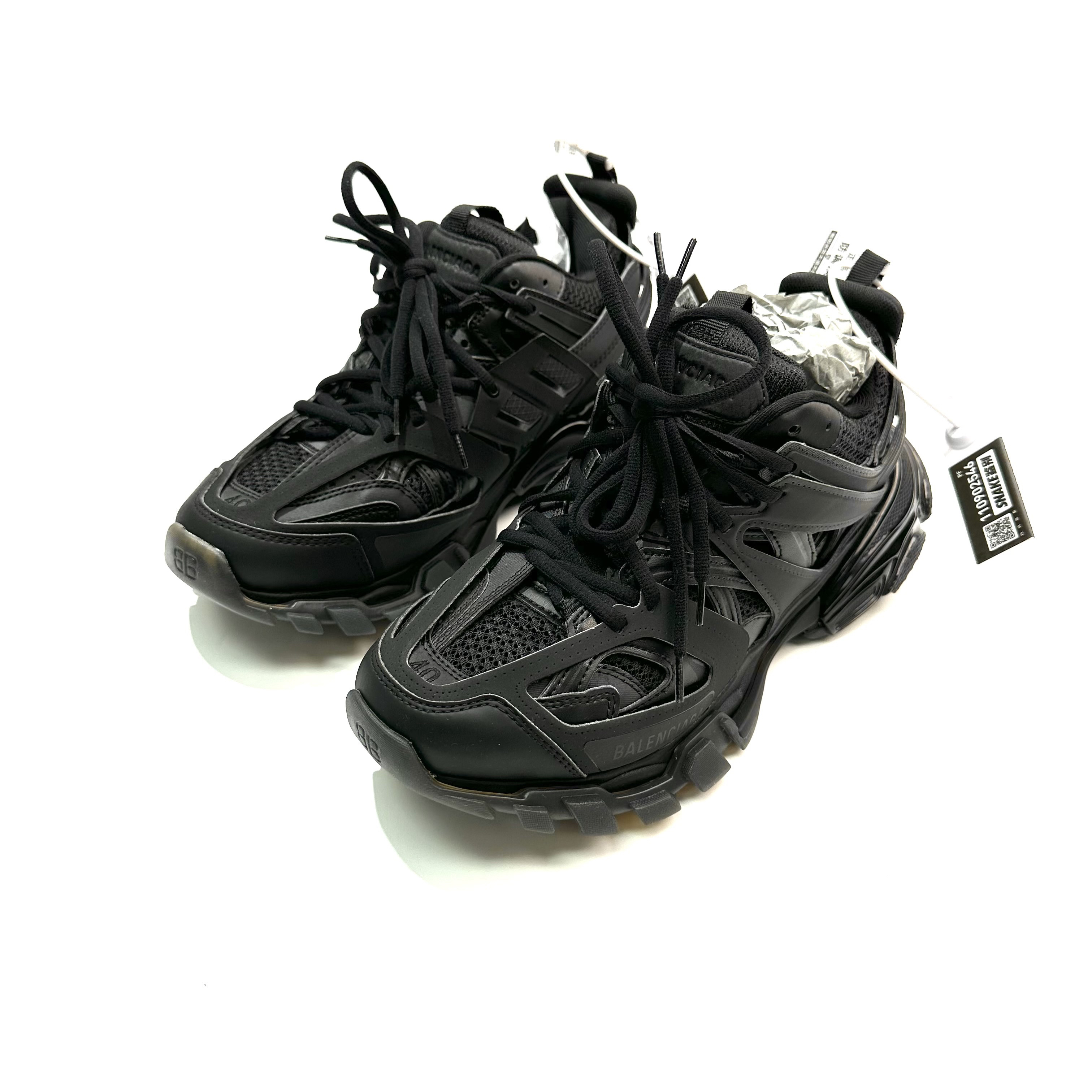 99新 Balenciaga/巴黎世家 40码 黑色Track1.0老爹鞋bl0647