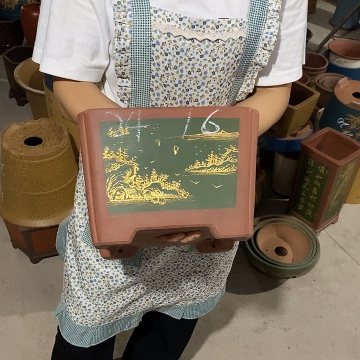 紫砂花盆紫砂花盆