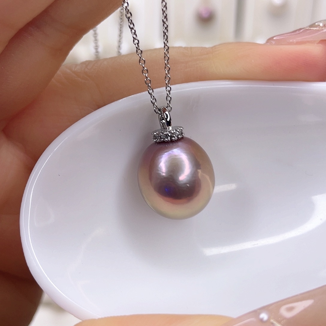 淡水珍珠未镶嵌吊坠(赠链)