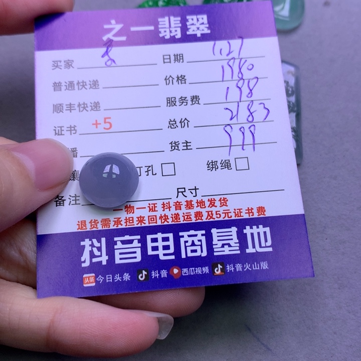 翡翠颈饰未镶嵌乐*辰