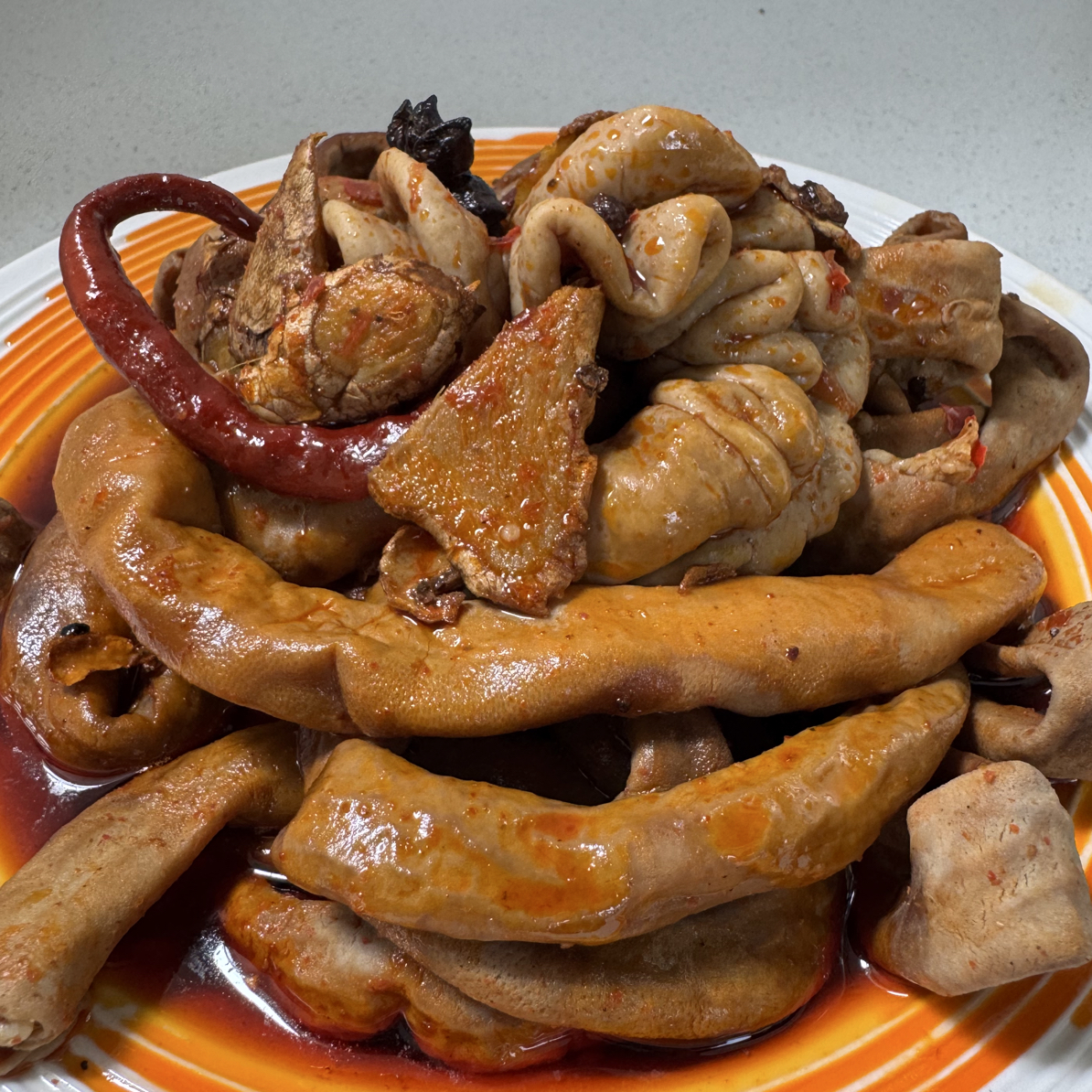 【卤猪下水】云南农家卤猪肠子保山老味道