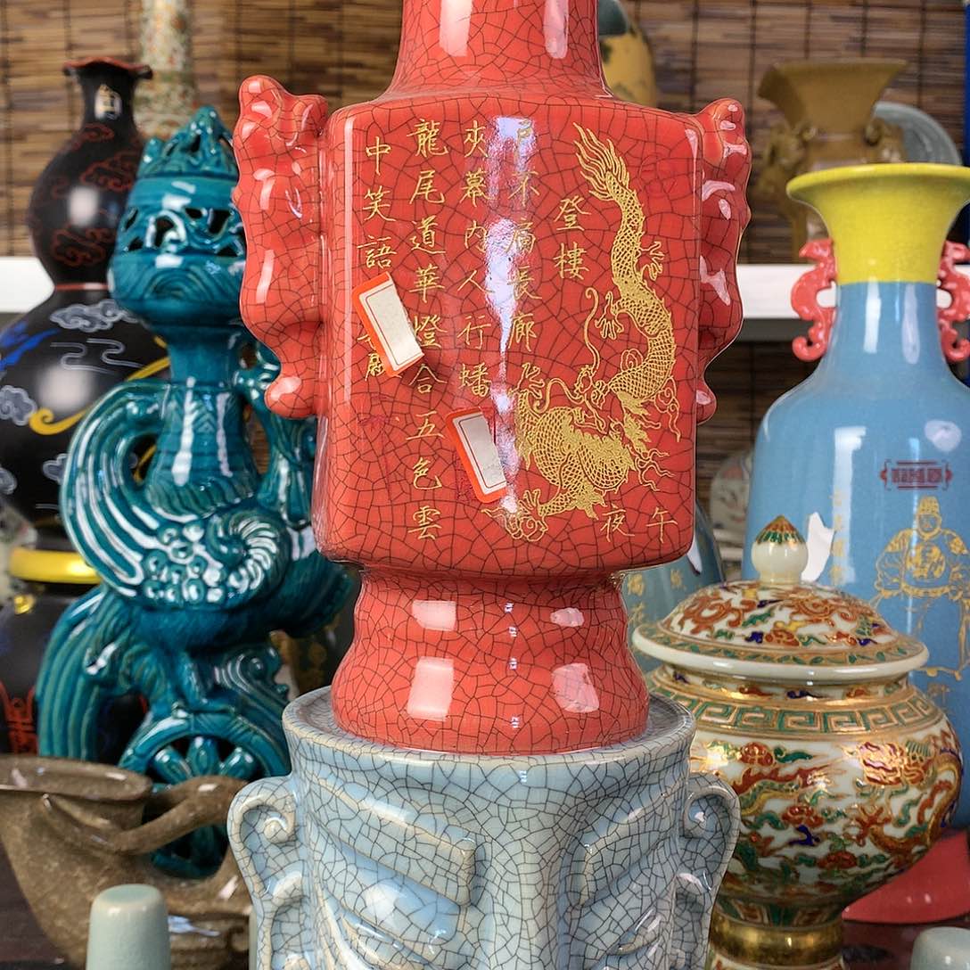 摆件瓷器真的很漂亮的