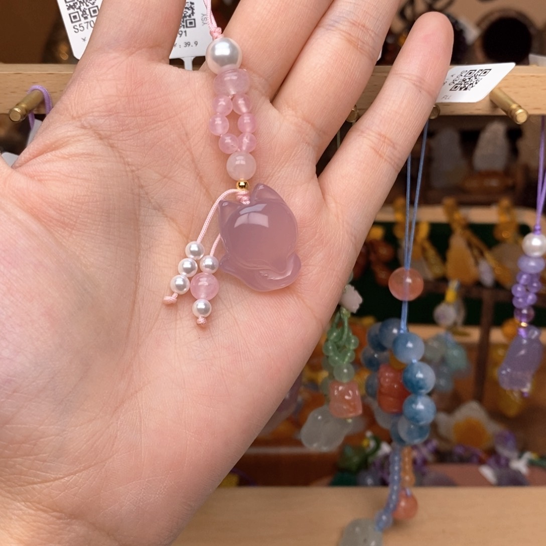 玛瑙/玉髓车挂未镶嵌挂件