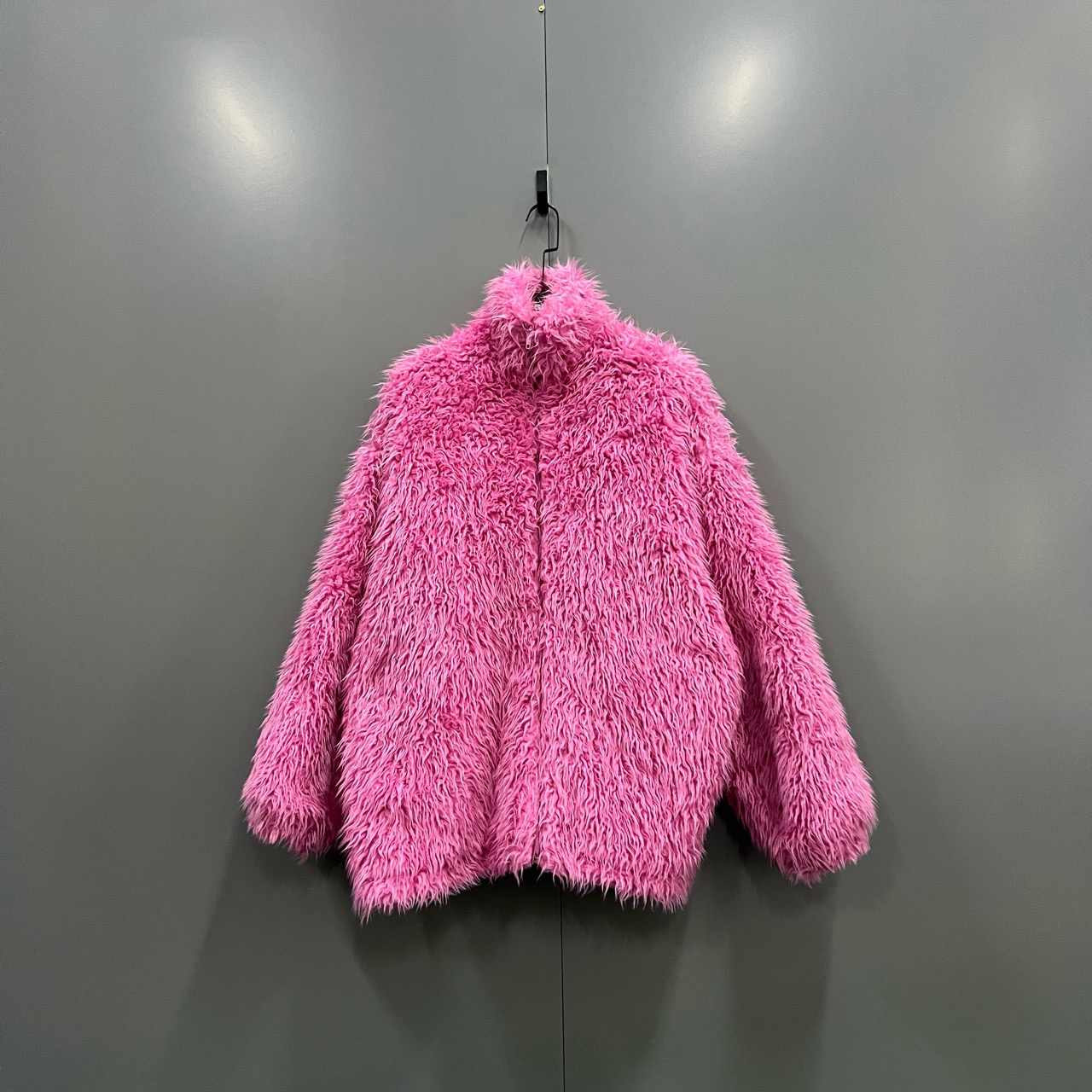 （jp）116 Balenciaga 巴黎世家 粉色泰迪熊毛毛皮草大衣 32码/全新