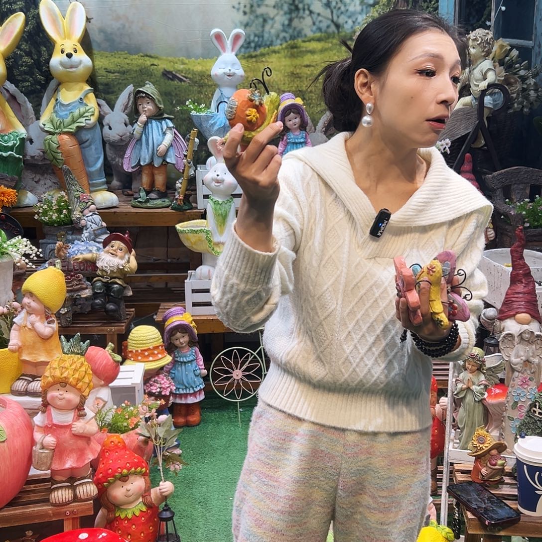 花园摆件红红火火