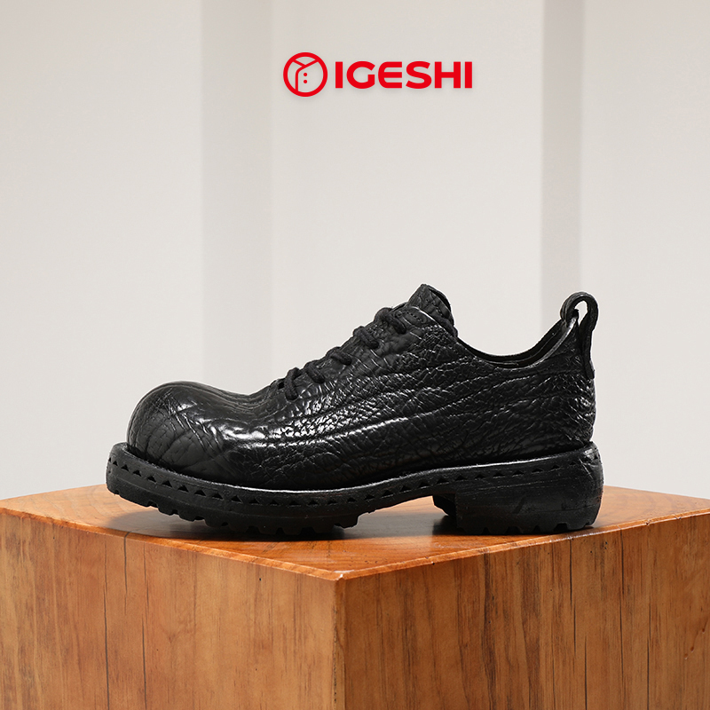 IGESHI爱革仕【贪狼星】高档牛皮厚底增高休闲男士皮鞋