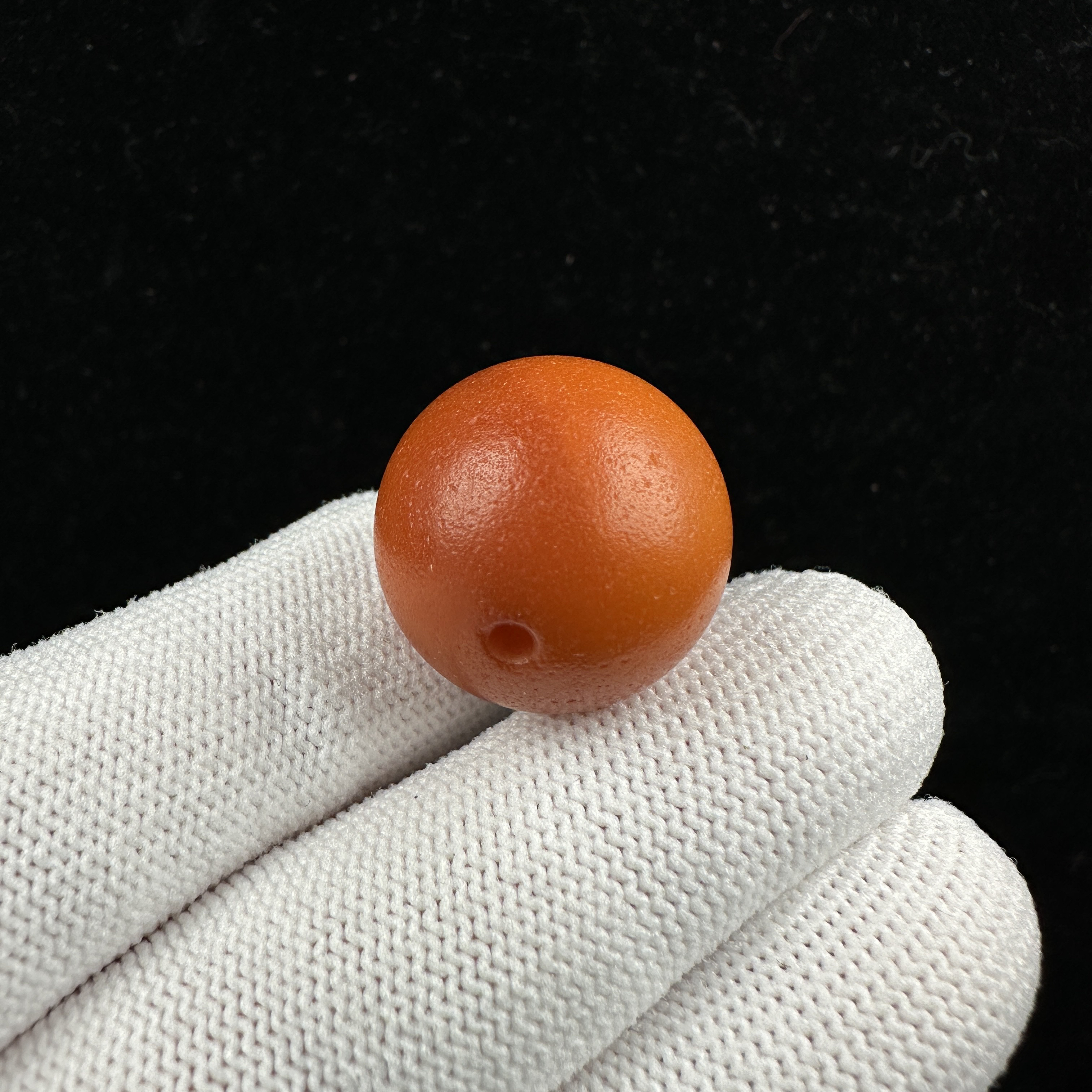 A21-96天然原矿俄料蜜蜡 老蜡单珠19.3mm 支持复检 假一罚四