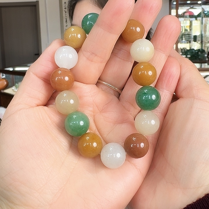 密玉（石英质玉）手串合金