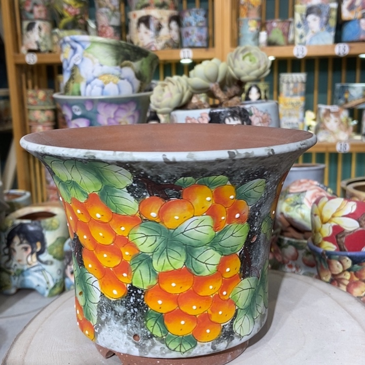 红陶景德镇艺术手绘作品