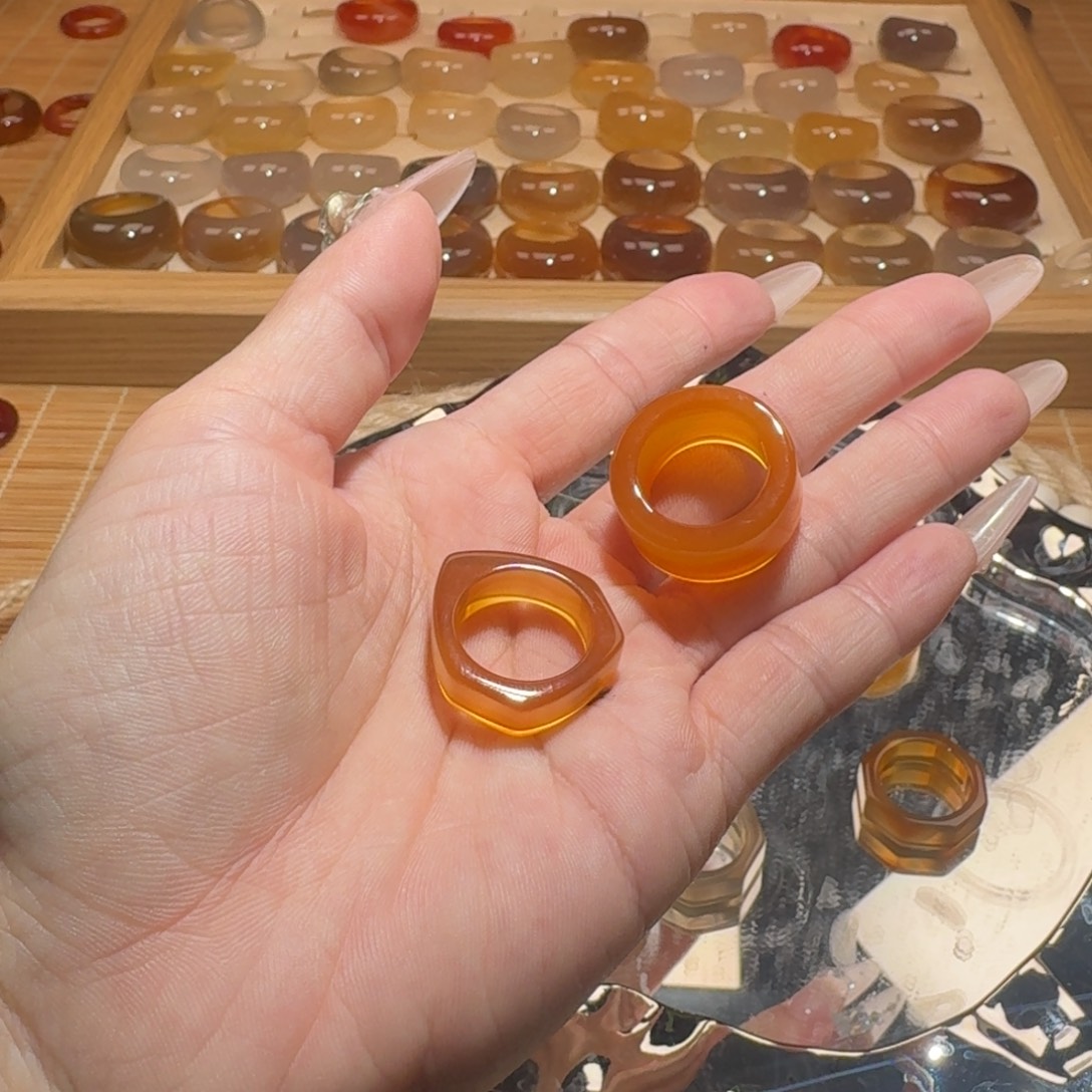 玛瑙/玉髓未镶嵌戒圈