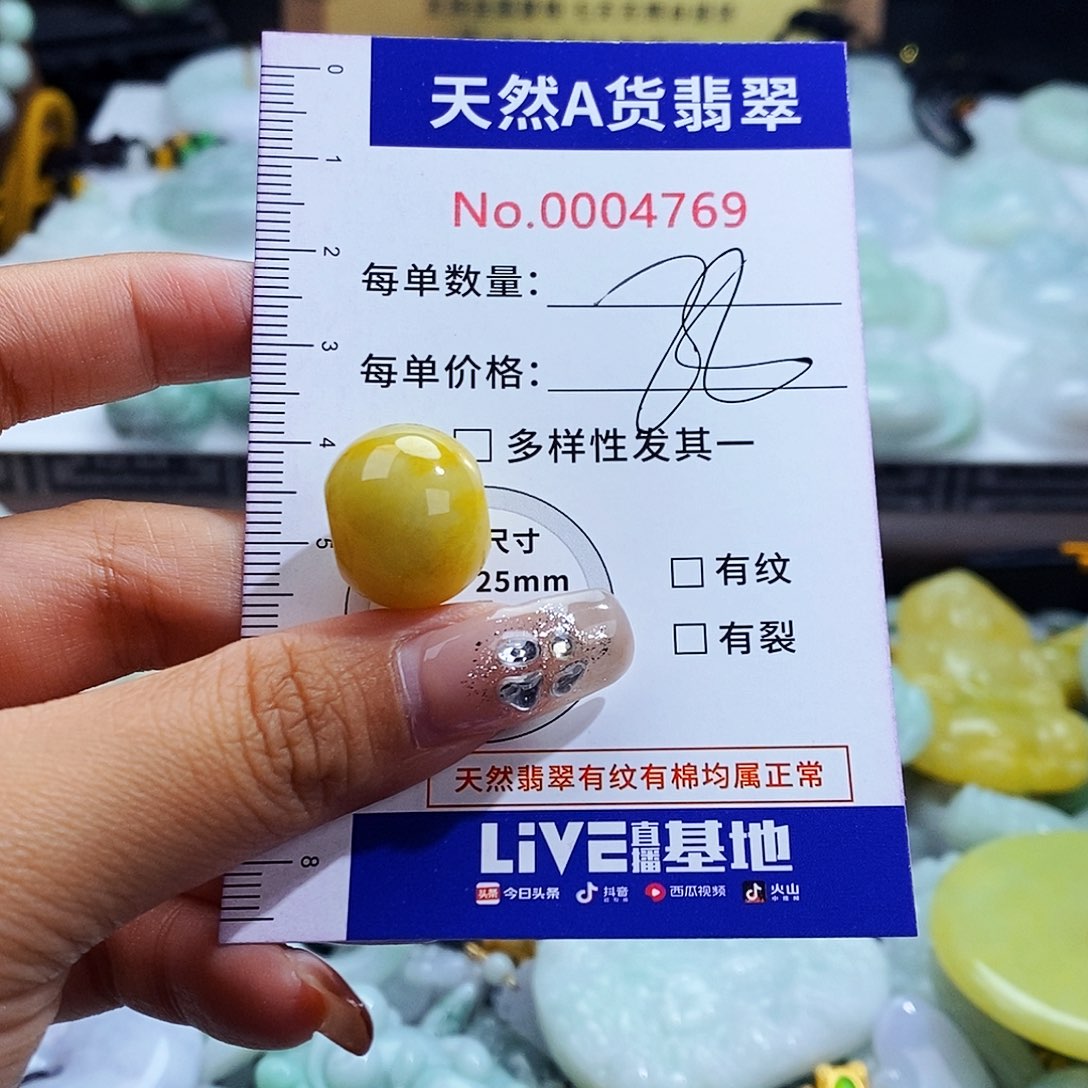 翡翠未镶嵌毛衣链4769