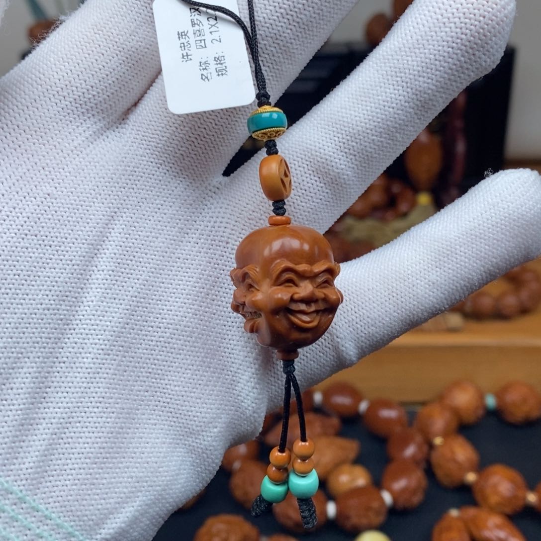 吊坠橄榄核许忠英老师四喜罗汉