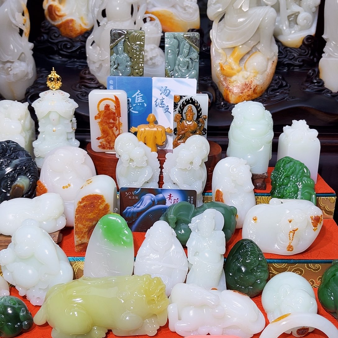 和田玉未镶嵌挂件